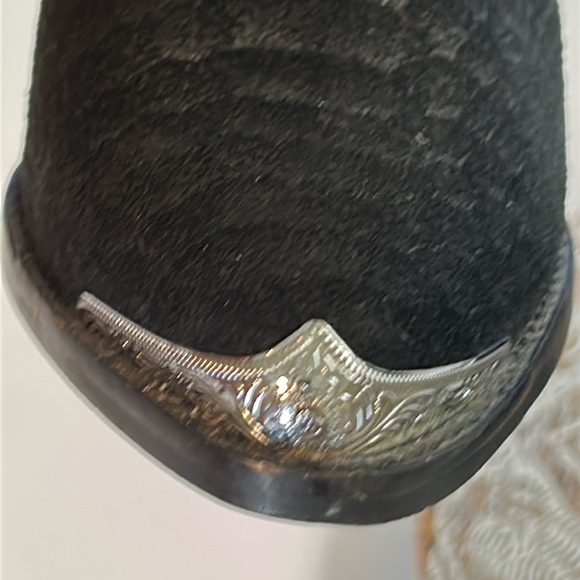 JEFFREY CAMPBELL BLACK SNAKESKIN DESIGN BOOTIES SIZE 6 - Picture 12 of 12